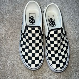 VANS Checkered Slip On Shoes Size 6.5